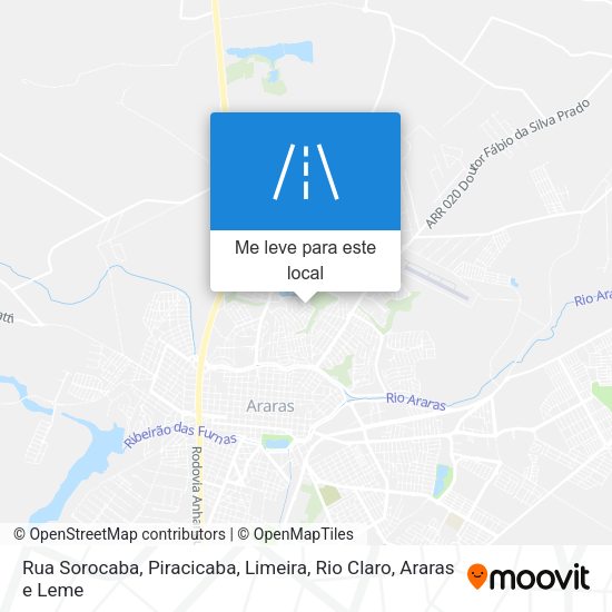 Rua Sorocaba mapa