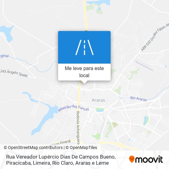 Rua Vereador Lupércio Dias De Campos Bueno mapa