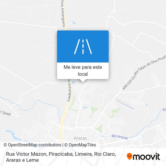 Rua Victor Mazon mapa