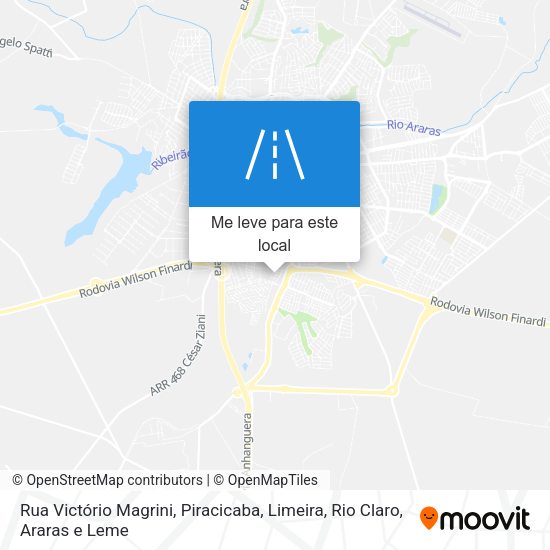 Rua Victório Magrini mapa