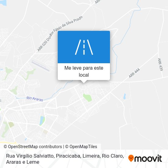 Rua Virgílio Salviatto mapa