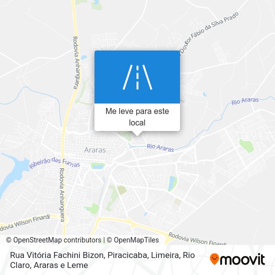 Rua Vitória Fachini Bizon mapa