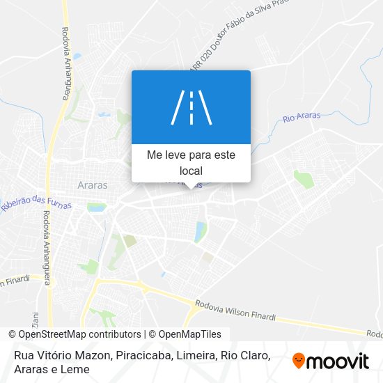 Rua Vitório Mazon mapa