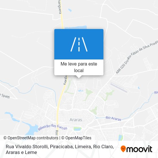 Rua Vivaldo Storolli mapa