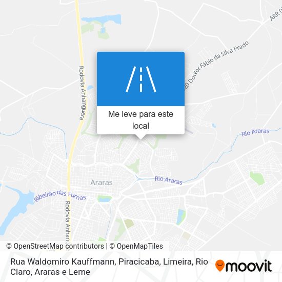 Rua Waldomiro Kauffmann mapa