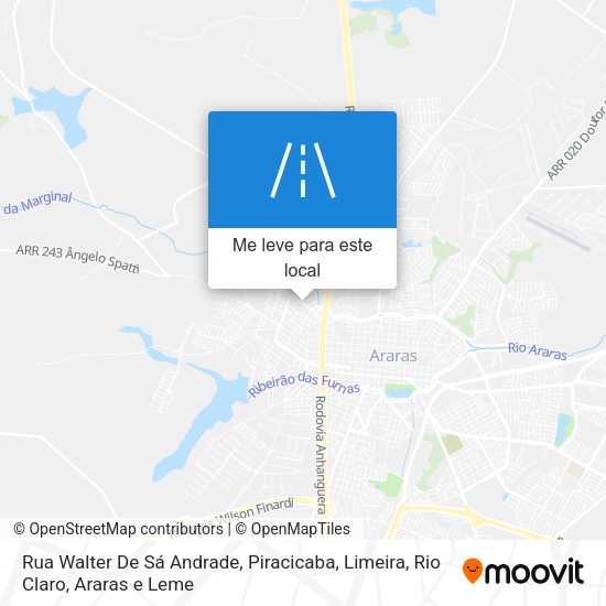 Rua Walter De Sá Andrade mapa