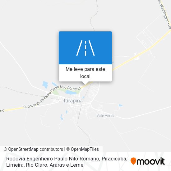 Rodovia Engenheiro Paulo Nilo Romano mapa