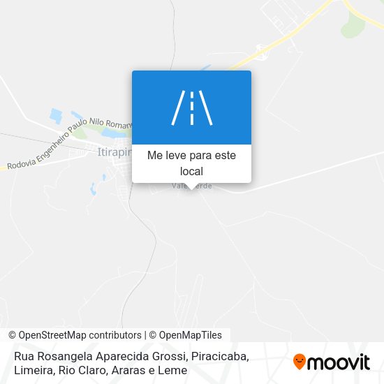 Rua Rosangela Aparecida Grossi mapa