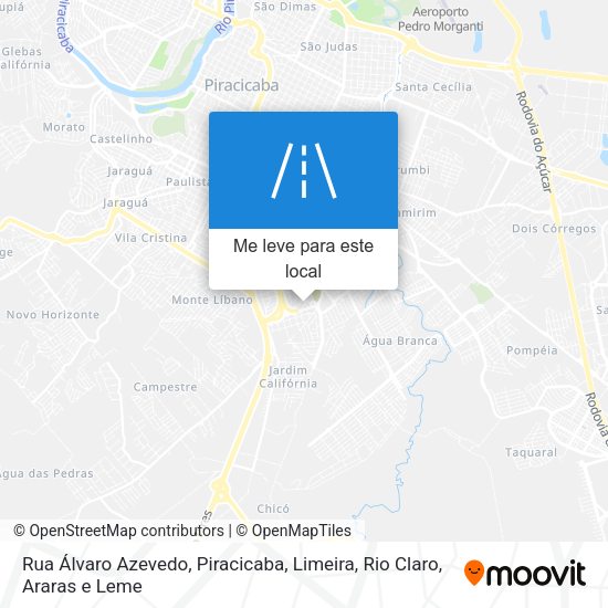 Rua Álvaro Azevedo mapa