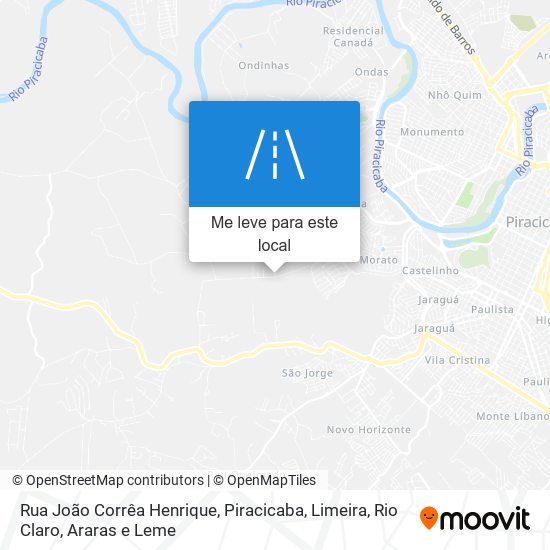 Rua João Corrêa Henrique mapa