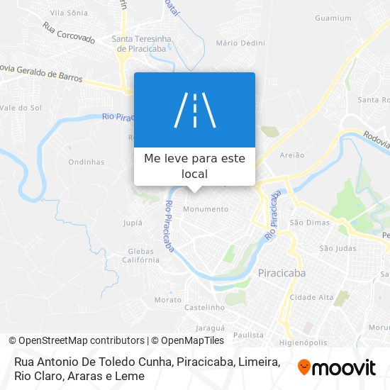 Rua Antonio De Toledo Cunha mapa