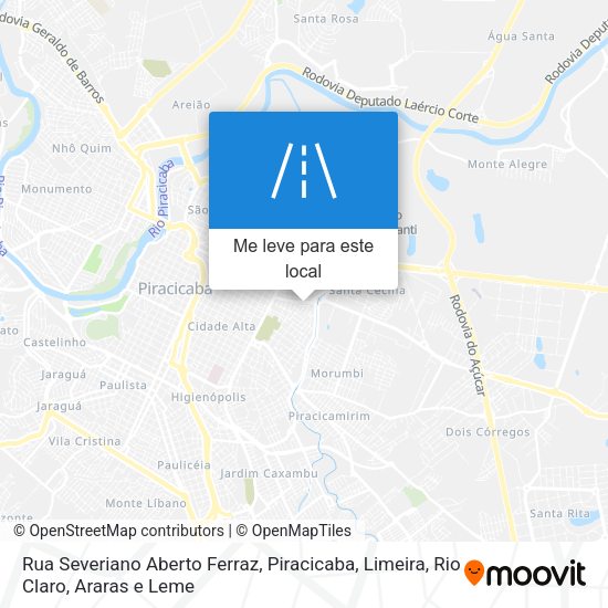 Rua Severiano Aberto Ferraz mapa