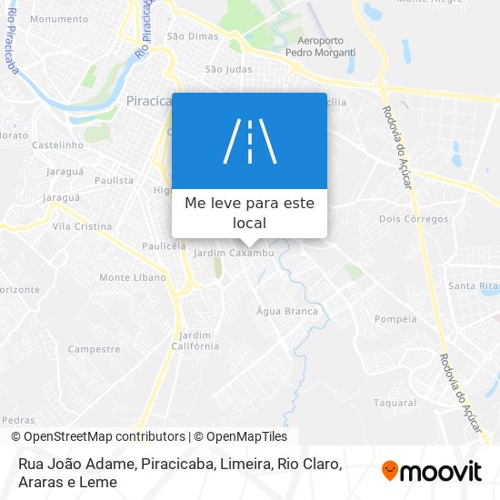 Rua João Adame mapa