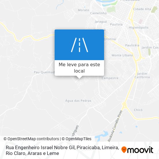 Rua Engenheiro Israel Nobre Gil mapa