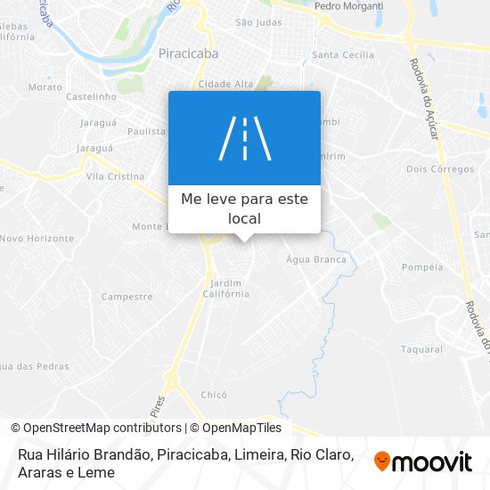 Rua Hilário Brandão mapa