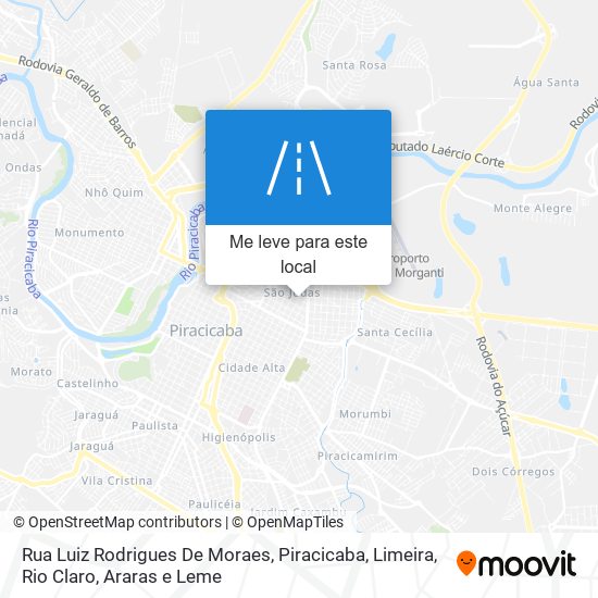 Rua Luiz Rodrigues De Moraes mapa