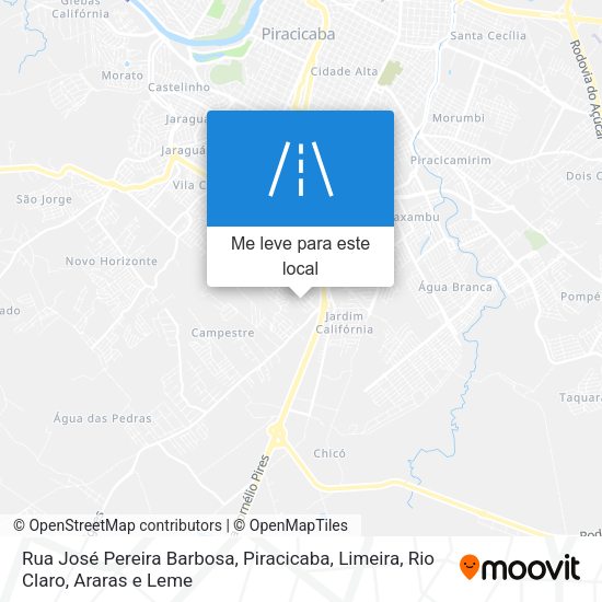 Rua José Pereira Barbosa mapa