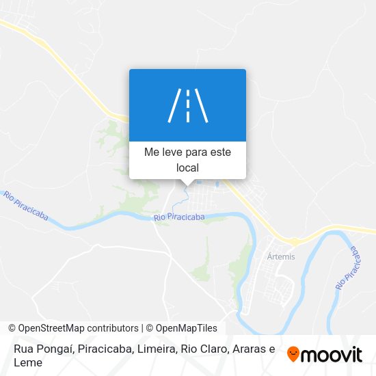 Rua Pongaí mapa