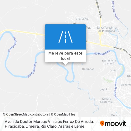 Avenida Doutor Marcus Vinicius Ferraz De Arruda mapa