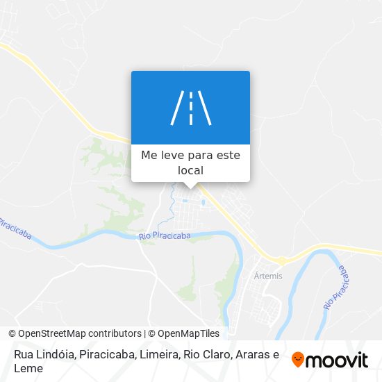 Rua Lindóia mapa