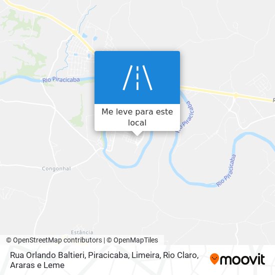 Rua Orlando Baltieri mapa