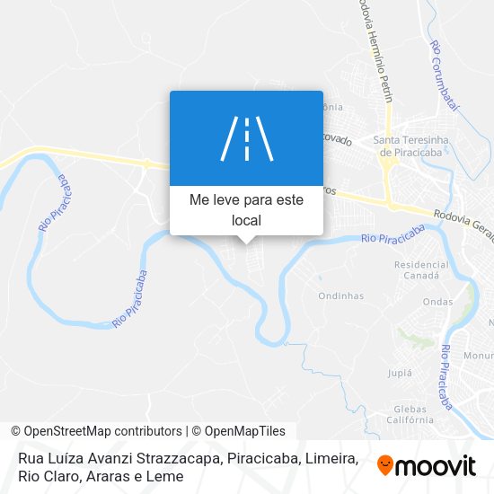 Rua Luíza Avanzi Strazzacapa mapa