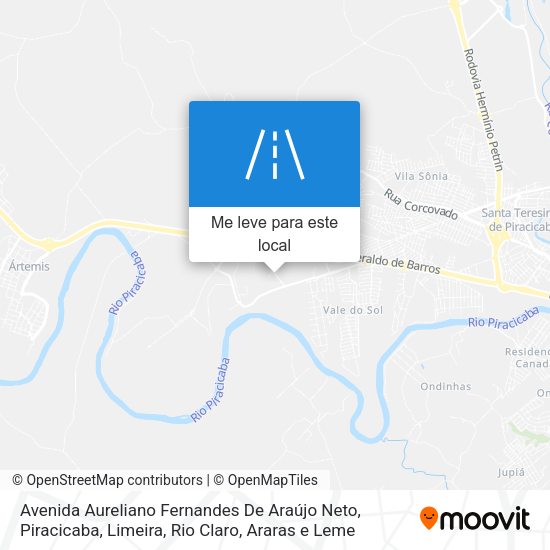 Avenida Aureliano Fernandes De Araújo Neto mapa