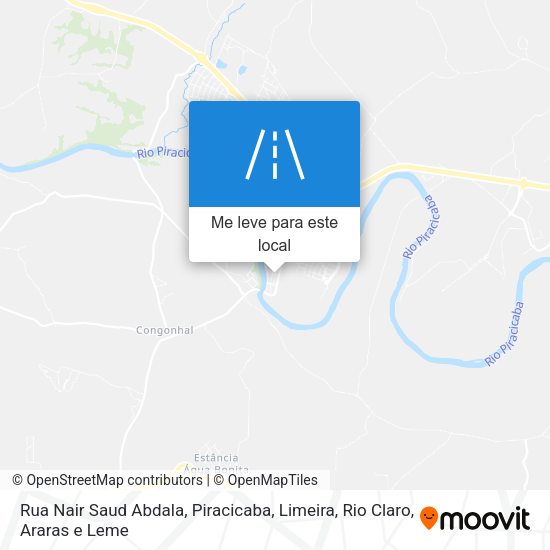 Rua Nair Saud Abdala mapa