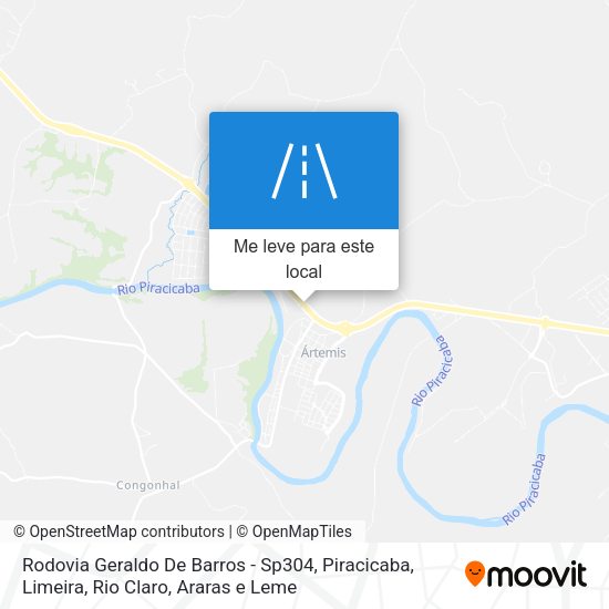 Rodovia Geraldo De Barros - Sp304 mapa