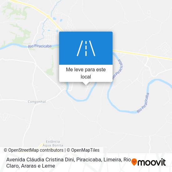 Avenida Cláudia Cristina Dini mapa