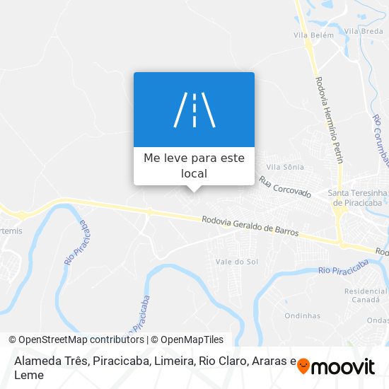 Alameda Três mapa