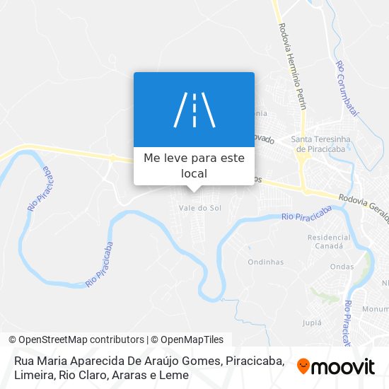 Rua Maria Aparecida De Araújo Gomes mapa