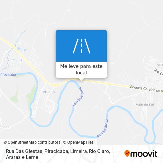 Rua Das Giestas mapa