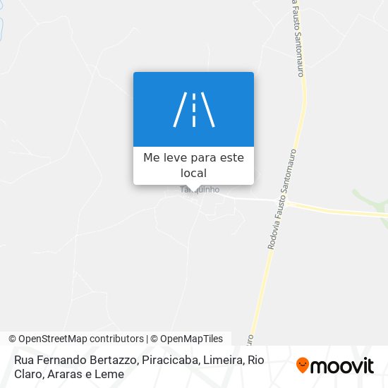 Rua Fernando Bertazzo mapa