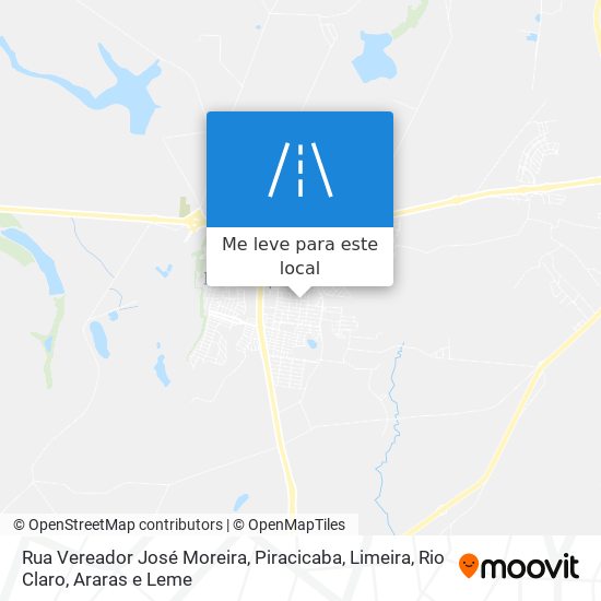 Rua Vereador José Moreira mapa