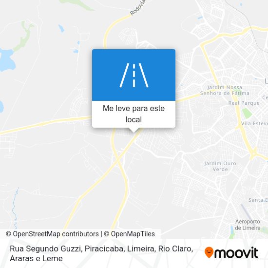 Rua Segundo Guzzi mapa