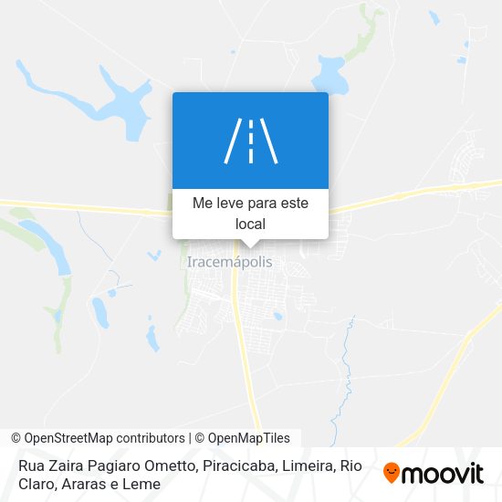 Rua Zaira Pagiaro Ometto mapa
