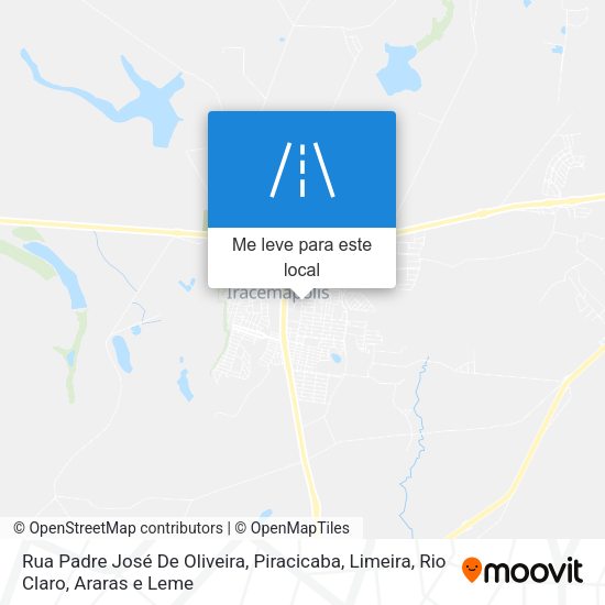 Rua Padre José De Oliveira mapa