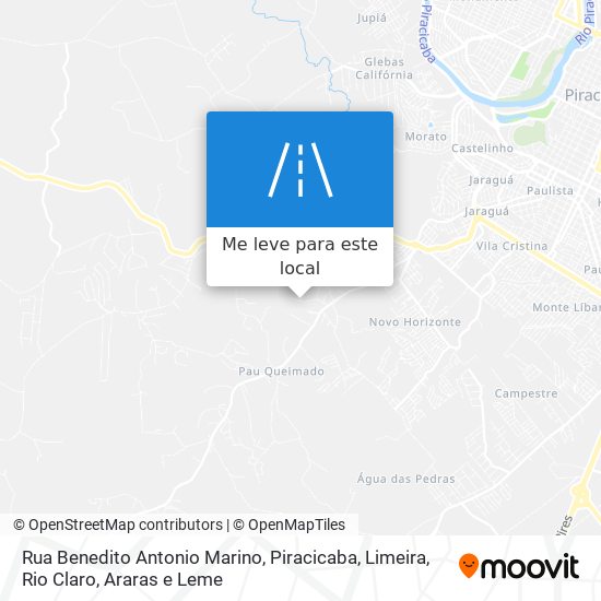 Rua Benedito Antonio Marino mapa