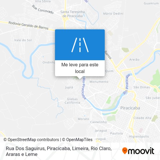 Rua Dos Saguirus mapa