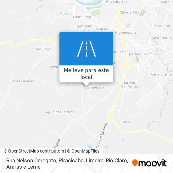 Rua Nelson Ceregato mapa