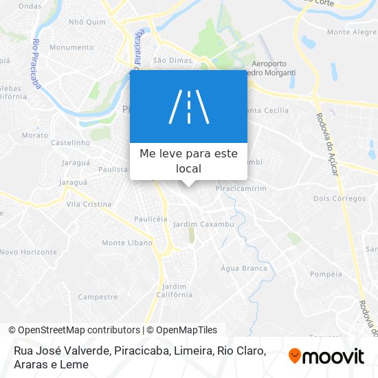 Rua José Valverde mapa