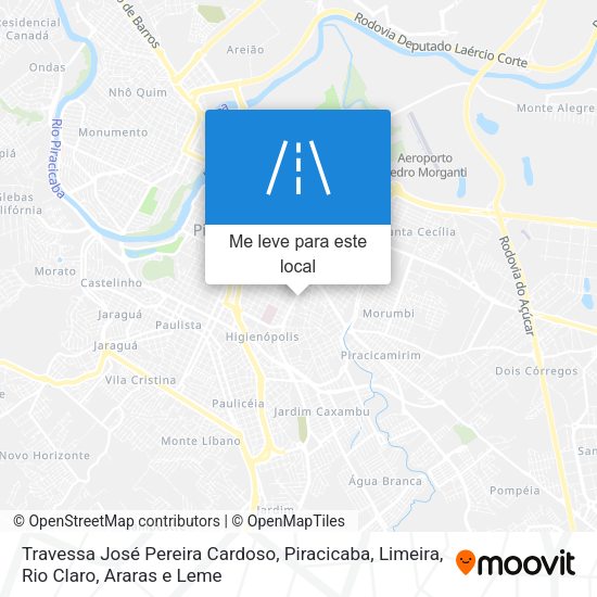 Travessa José Pereira Cardoso mapa