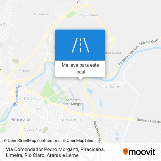 Via Comendador Pedro Morganti mapa