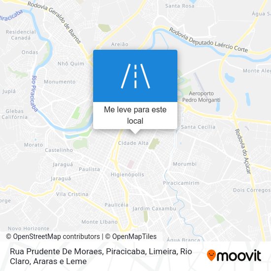 Rua Prudente De Moraes mapa