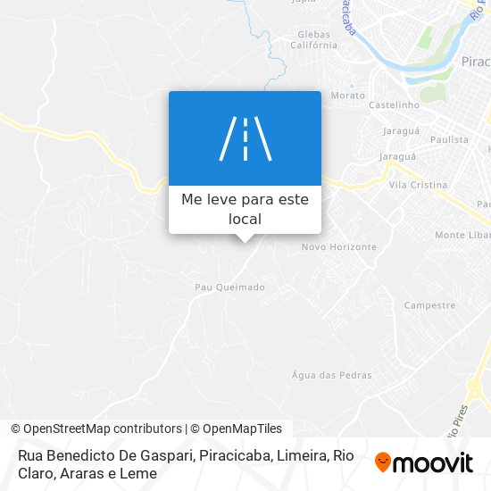 Rua Benedicto De Gaspari mapa