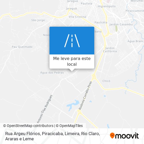 Rua Argeu Flórios mapa