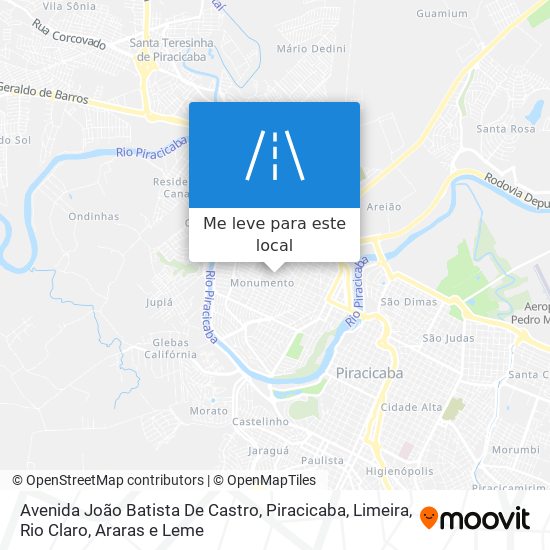 Avenida João Batista De Castro mapa