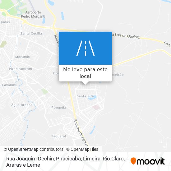 Rua Joaquim Dechin mapa