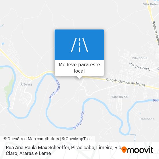 Rua Ana Paula Max Scheeffer mapa
